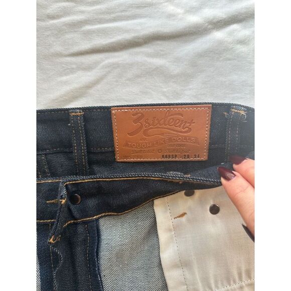 NWOT 3sixteen Selvedge Raw Denim Women’s Skinny Fit Jeans 66BSP 29x34 Self Edge - Picture 15 of 16